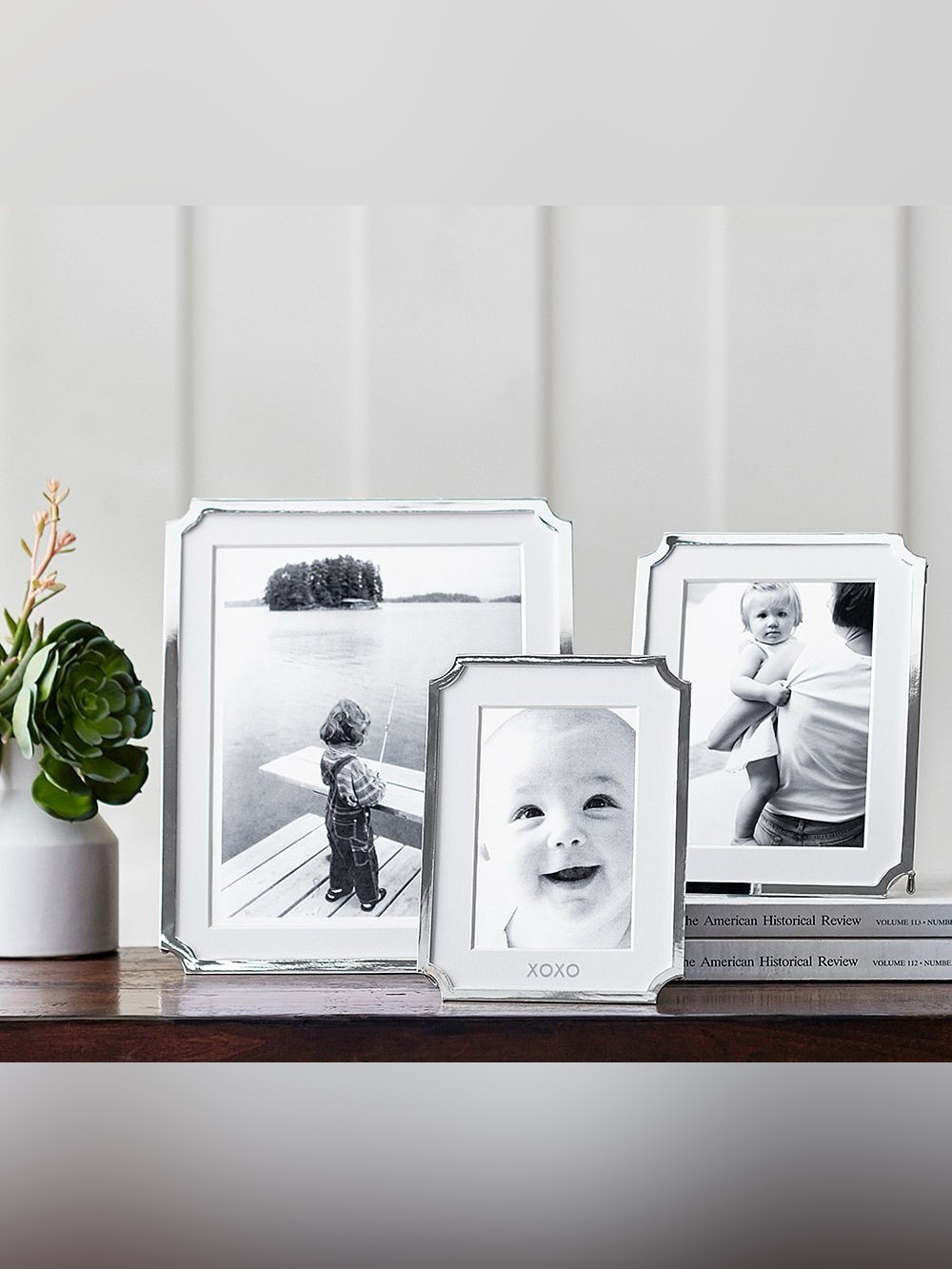 Pottery Barn Polished Silver Picture Frames - Set of 2